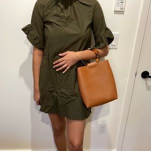 Green dress with shorts